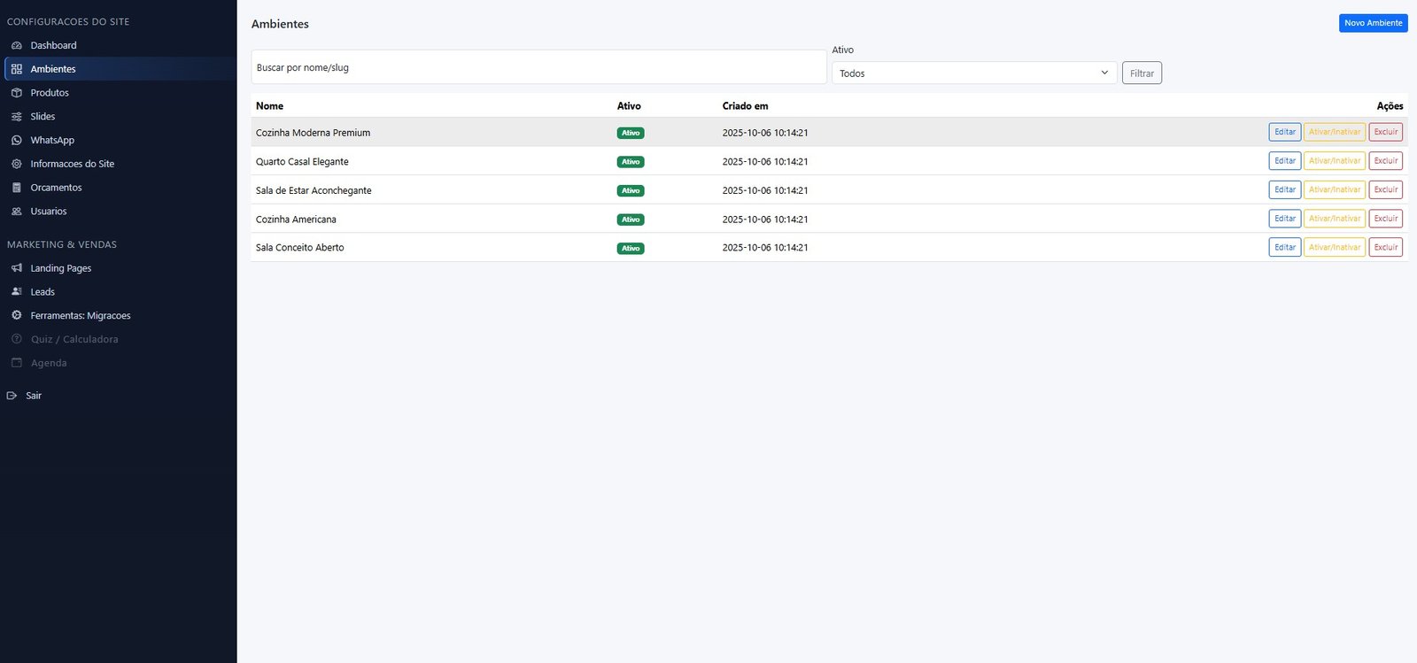 Preview 8 do site para marceneiros